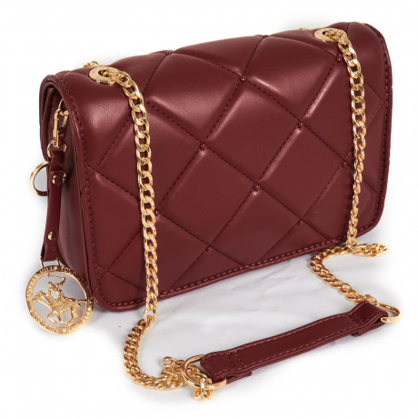 Сумка Beverly Hills Polo Club BH-3094-BX, экокожа. Цвет: бордовый