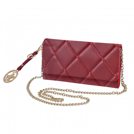Клатч Beverly Hills Polo Club BH-3096-BX, экокожа. Цвет: бордовый