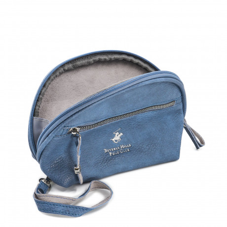 Косметичка Beverly Hills Polo Club BH-3127-AZ, экокожа. Цвет: синий