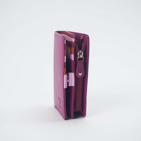 Кошелёк Beverly Hills Polo Club BH-2968-FX, натуральная кожа телёнка. Цвет: фуксия