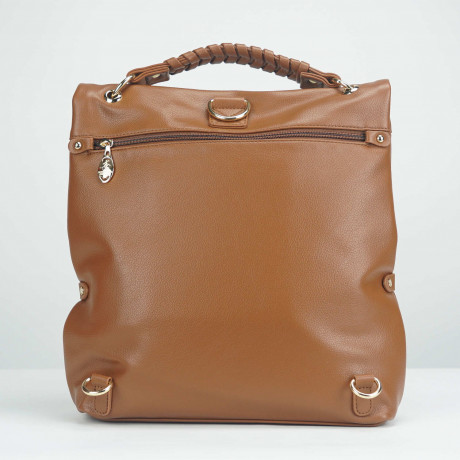 Рюкзак Beverly Hills Polo Club BH-3202-CU, экокожа. Цвет: коричневый