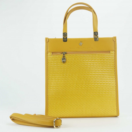 Сумка Beverly Hills Polo Club BH-3211-OC, экокожа. Цвет: охра/бежевый