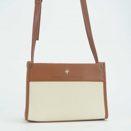 Сумка Beverly Hills Polo Club BH-3213-CU, экокожа. Цвет: коричневый/бежевый