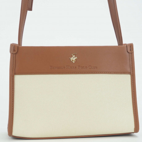 Сумка Beverly Hills Polo Club BH-3213-CU, экокожа. Цвет: коричневый/бежевый