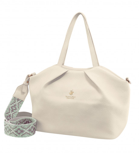 Сумка Beverly Hills Polo Club BH-3240-BE, экокожа. Цвет: бежевый