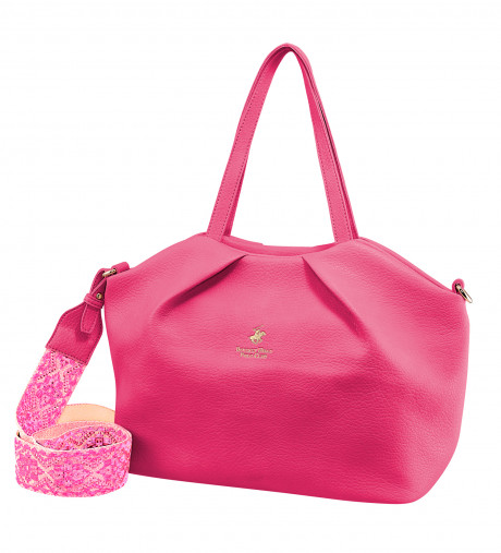 Сумка Beverly Hills Polo Club BH-3240-FX, экокожа. Цвет: фуксия