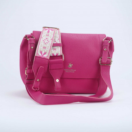Сумка Beverly Hills Polo Club BH-3241-FX, экокожа. Цвет: фуксия