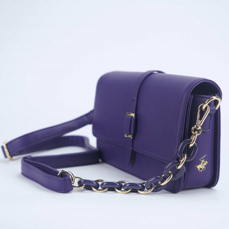 Сумка Beverly Hills Polo Club BH-3250-BL, экокожа. Цвет: синий