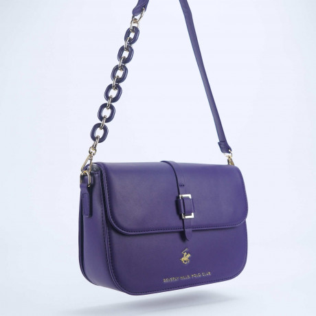 Сумка Beverly Hills Polo Club BH-3251-BL, экокожа. Цвет: синий