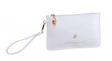 Сумка-косметичка Beverly Hills Polo Club BH-3315-BI, экокожа. Цвет: белый