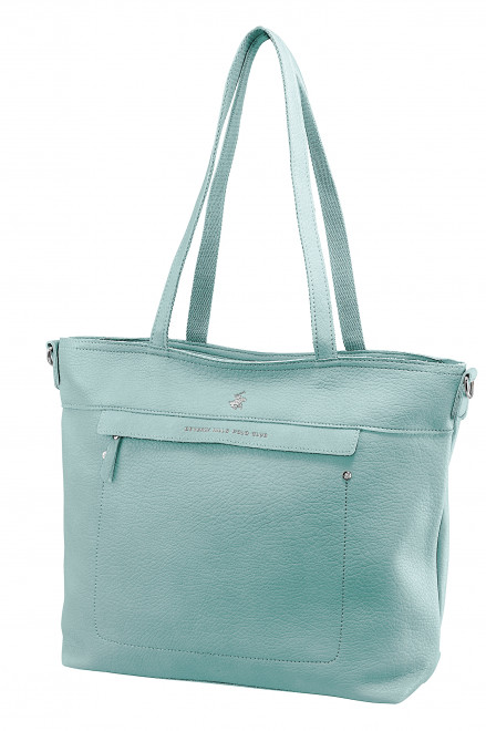 Сумка Beverly Hills Polo Club BH-3340-AZ, экокожа. Цвет: бирюзовый
