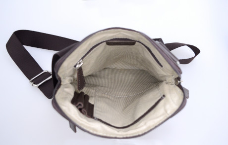 Сумка Beverly Hills Polo Club BH-8471-MO, натуральная кожа телёнка. Цвет: тёмно-коричневый