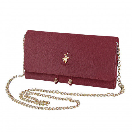 Клатч Beverly Hills Polo Club BH-3015-BX, экокожа. Цвет: бордовый